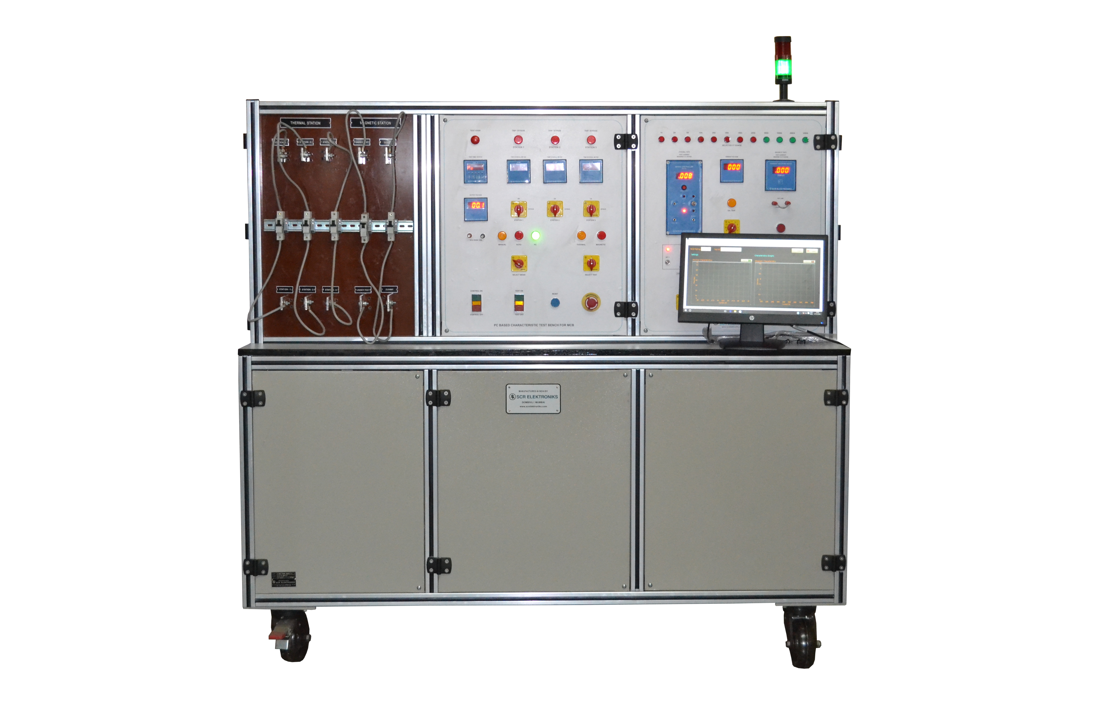 JS-126 Digistar - Thermal + Magnetic Test Bench for MCB-Clean